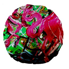 Flamingo   Child Of Dawn 9 Large 18  Premium Flano Round Cushions