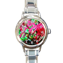 Flamingo   Child Of Dawn 9 Round Italian Charm Watch by bestdesignintheworld