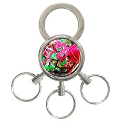 Flamingo   Child Of Dawn 9 3-ring Key Chains by bestdesignintheworld