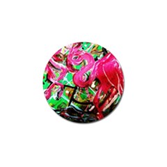 Flamingo   Child Of Dawn 9 Golf Ball Marker by bestdesignintheworld