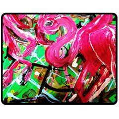 Flamingo   Child Of Dawn 9 Fleece Blanket (medium)  by bestdesignintheworld