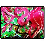 Flamingo   Child Of Dawn 9 Double Sided Fleece Blanket (Large)  80 x60  Blanket Front