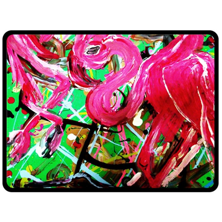 Flamingo   Child Of Dawn 9 Double Sided Fleece Blanket (Large) 