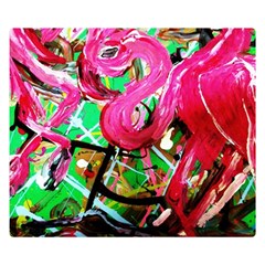 Flamingo   Child Of Dawn 9 Double Sided Flano Blanket (small)  by bestdesignintheworld