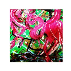 Flamingo   Child Of Dawn 9 Small Satin Scarf (square) by bestdesignintheworld