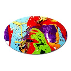 Untitled Island 5 Oval Magnet by bestdesignintheworld