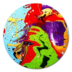 Untitled Island 5 Magnet 5  (round) by bestdesignintheworld