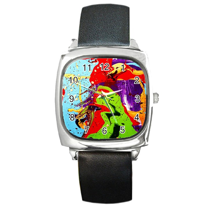 Untitled Island 5 Square Metal Watch