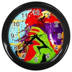 Untitled Island 5 Wall Clocks (black) by bestdesignintheworld