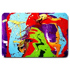 Untitled Island 5 Large Doormat  by bestdesignintheworld