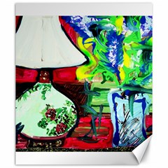 Lilack, Lamp And Curtain Window 3 Canvas 20  X 24   by bestdesignintheworld