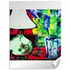 Lilack, Lamp And Curtain Window 3 Canvas 36  X 48   by bestdesignintheworld