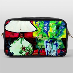 Lilack, Lamp And Curtain Window 3 Toiletries Bags by bestdesignintheworld