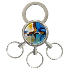 Abstract 3-ring Key Chains by consciouslyliving