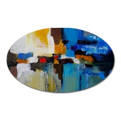 Abstract Oval Magnet by consciouslyliving