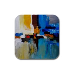 Abstract Rubber Square Coaster (4 Pack) 