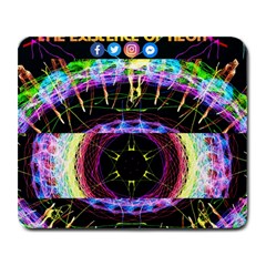 Crowned Existence Of Neon Large Mousepad