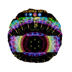 Crowned Existence Of Neon Standard 15  Premium Round Cushion  by TheExistenceOfNeon2018