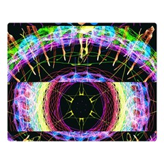 Crowned Existence Of Neon Double Sided Flano Blanket (large) by TheExistenceOfNeon2018