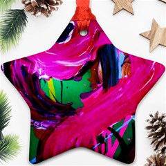 Flamingo   Child Of Dawn 8 Ornament (star) by bestdesignintheworld