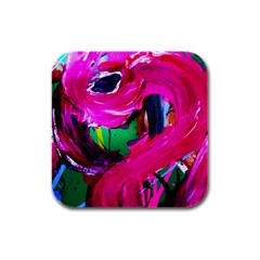 Flamingo   Child Of Dawn 8 Rubber Square Coaster (4 Pack)  by bestdesignintheworld