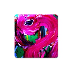 Flamingo   Child Of Dawn 8 Square Magnet by bestdesignintheworld