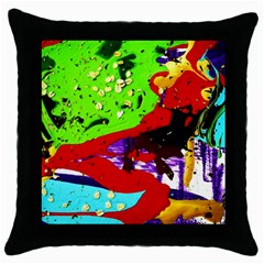 Untitled Island 4 Throw Pillow Case (black) by bestdesignintheworld