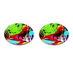 Untitled Island 4 Cufflinks (oval) by bestdesignintheworld