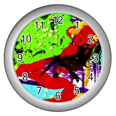 Untitled Island 4 Wall Clocks (silver)  by bestdesignintheworld