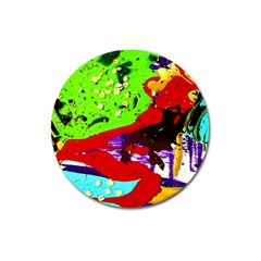 Untitled Island 4 Magnet 3  (round) by bestdesignintheworld