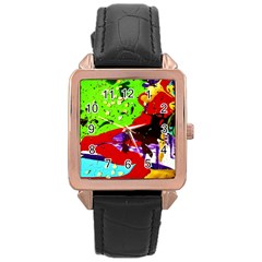 Untitled Island 4 Rose Gold Leather Watch 