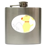 Mutt Dog Animal Domestic Vector Hip Flask (6 oz) Front