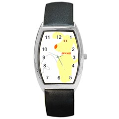 Mutt Dog Animal Domestic Vector Barrel Style Metal Watch