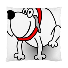 Dog Animal Pet Grin Sit Happy Standard Cushion Case (one Side) by Nexatart