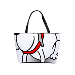 Dog Animal Pet Grin Sit Happy Shoulder Handbags by Nexatart