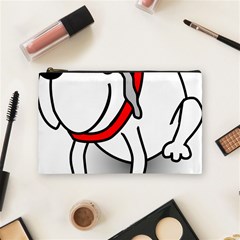 Dog Animal Pet Grin Sit Happy Cosmetic Bag (medium)  by Nexatart