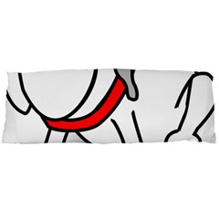 Dog Animal Pet Grin Sit Happy Body Pillow Case Dakimakura (two Sides) by Nexatart