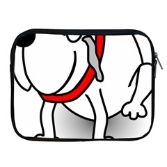 Dog Animal Pet Grin Sit Happy Apple Ipad 2/3/4 Zipper Cases by Nexatart