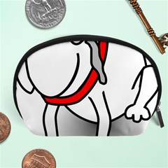 Dog Animal Pet Grin Sit Happy Accessory Pouches (large)  by Nexatart