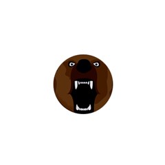 Bear Brown Set Paw Isolated Icon 1  Mini Buttons by Nexatart