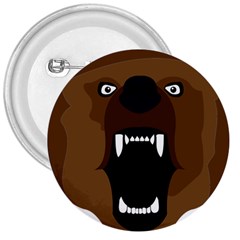 Bear Brown Set Paw Isolated Icon 3  Buttons by Nexatart