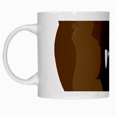 Bear Brown Set Paw Isolated Icon White Mugs by Nexatart