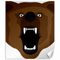 Bear Brown Set Paw Isolated Icon Canvas 20  X 24   by Nexatart