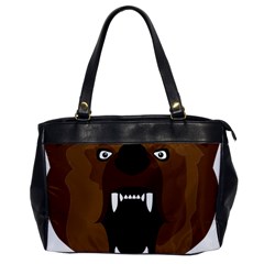 Bear Brown Set Paw Isolated Icon Office Handbags by Nexatart