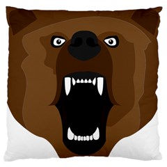 Bear Brown Set Paw Isolated Icon Large Cushion Case (one Side) by Nexatart