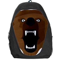 Bear Brown Set Paw Isolated Icon Backpack Bag by Nexatart