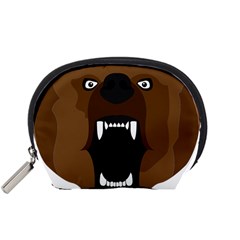 Bear Brown Set Paw Isolated Icon Accessory Pouches (small)  by Nexatart