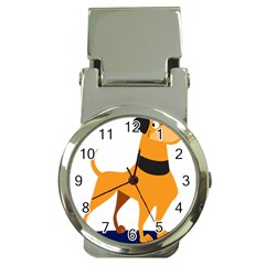 Stub Illustration Cute Animal Dog Money Clip Watches by Nexatart