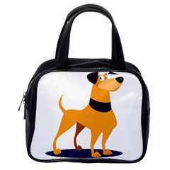 Stub Illustration Cute Animal Dog Classic Handbags (one Side) by Nexatart