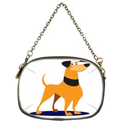 Stub Illustration Cute Animal Dog Chain Purses (one Side)  by Nexatart